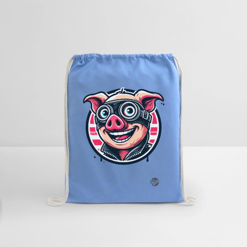 Old School Biker Pig