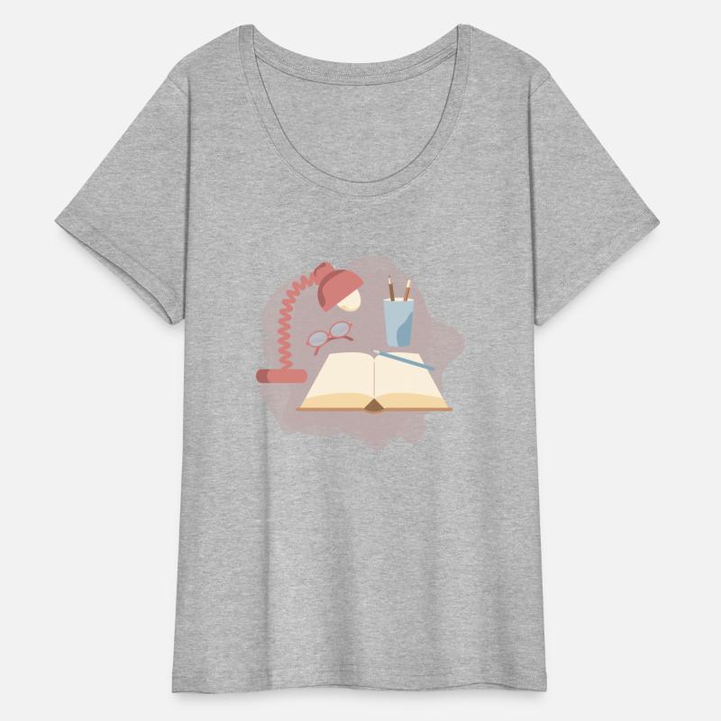 Сomposition with open book and eyeglasses