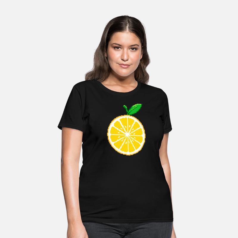 orange fruit in digital pixel style