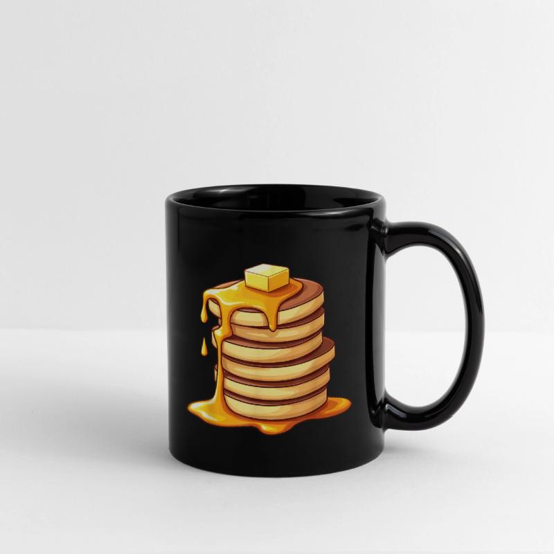 Pancakes with Syrup and Butter Art