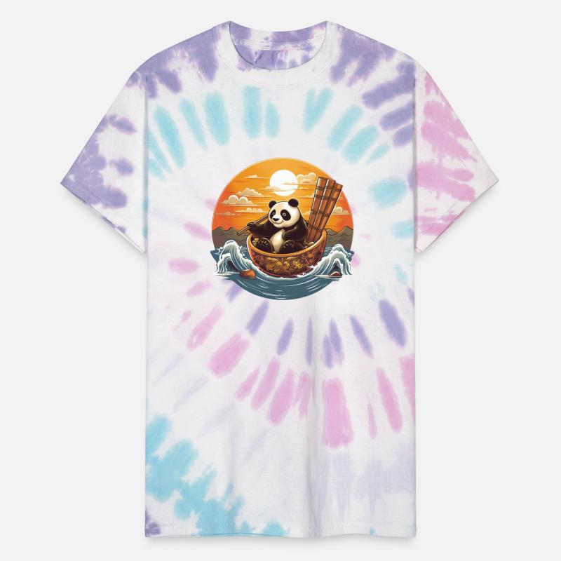 Panda in a Chinese Bowl on the Ocean