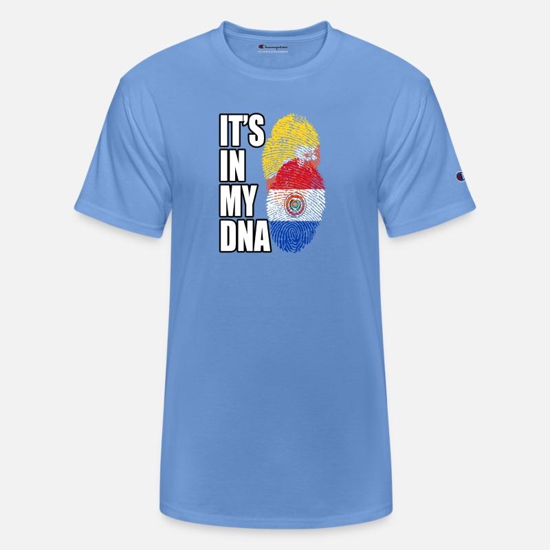 Paraguayan And Bhutanese Mix Heritage DNA Flag