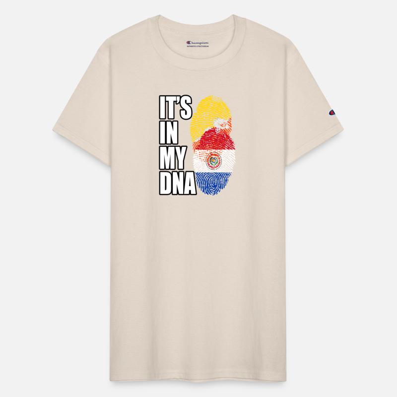 Paraguayan And Bhutanese Mix Heritage DNA Flag