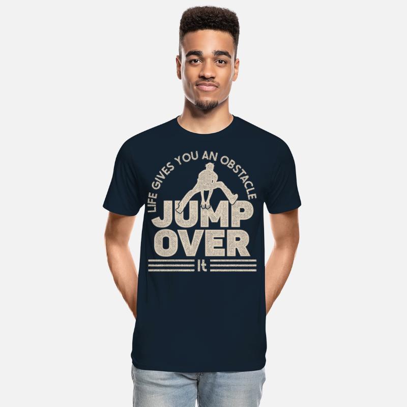 Parkour life gives obstacle jump over freerunning