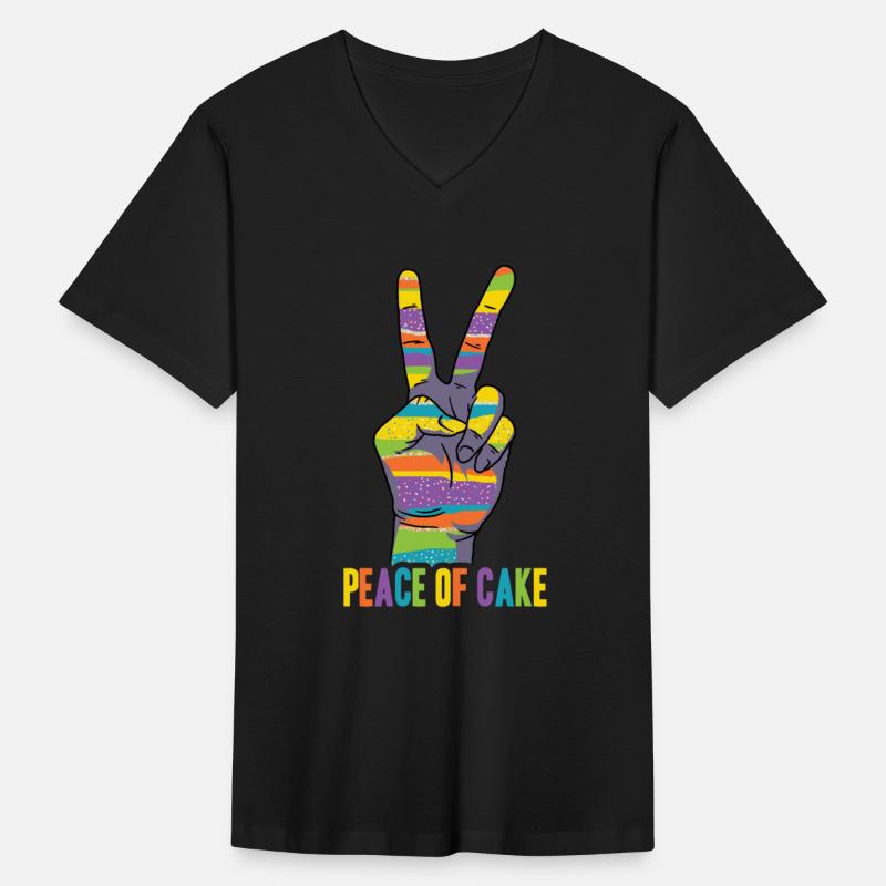 Peace of Cake Hand Sign Peaceful World Earth