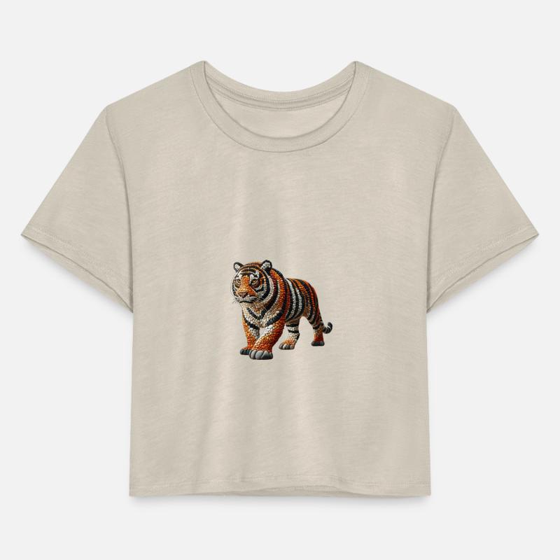 Pebble Art Tiger Stance
