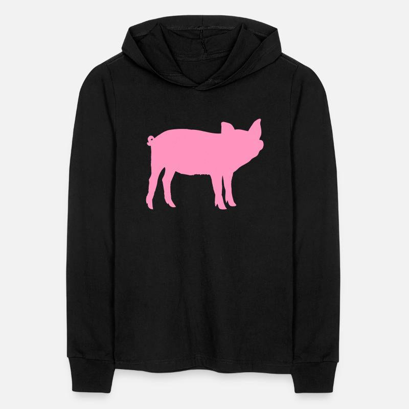 Pig Silhouette I Love pigs pink piggy piglet