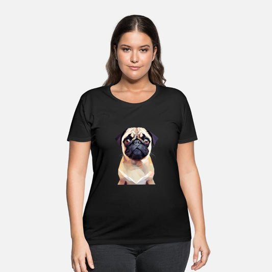 Polygon pug, polygon art