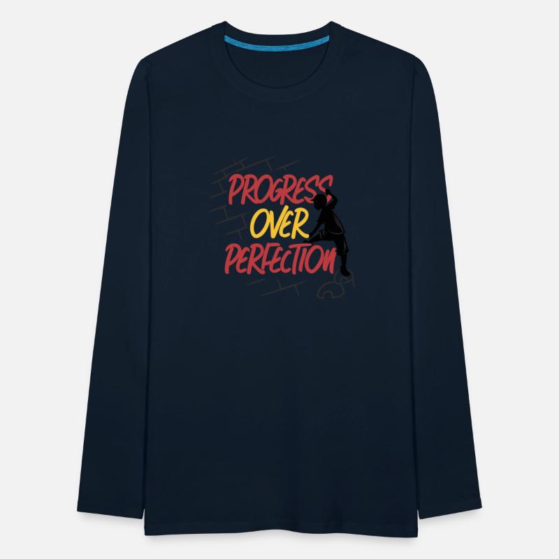 Progress Over Perfection Graffiti Quote Shirt