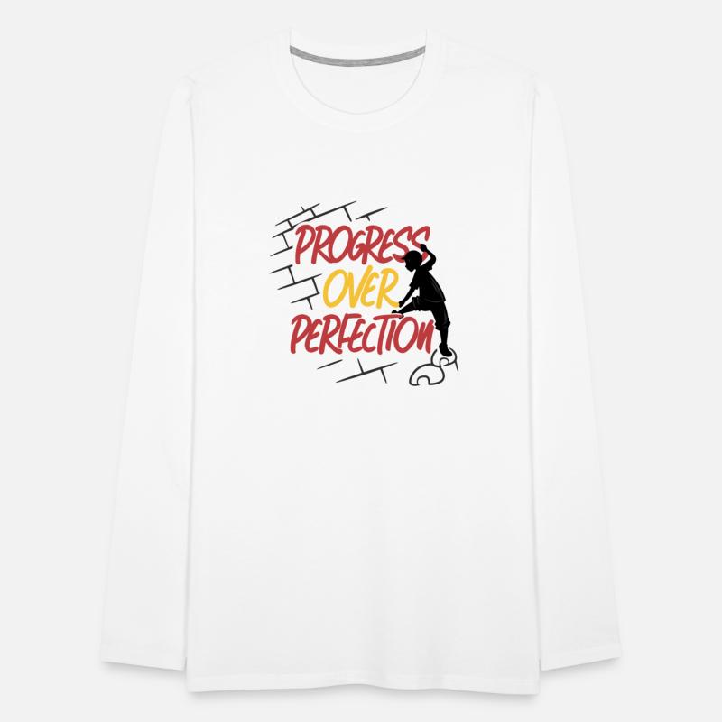 Progress Over Perfection Graffiti Quote Shirt