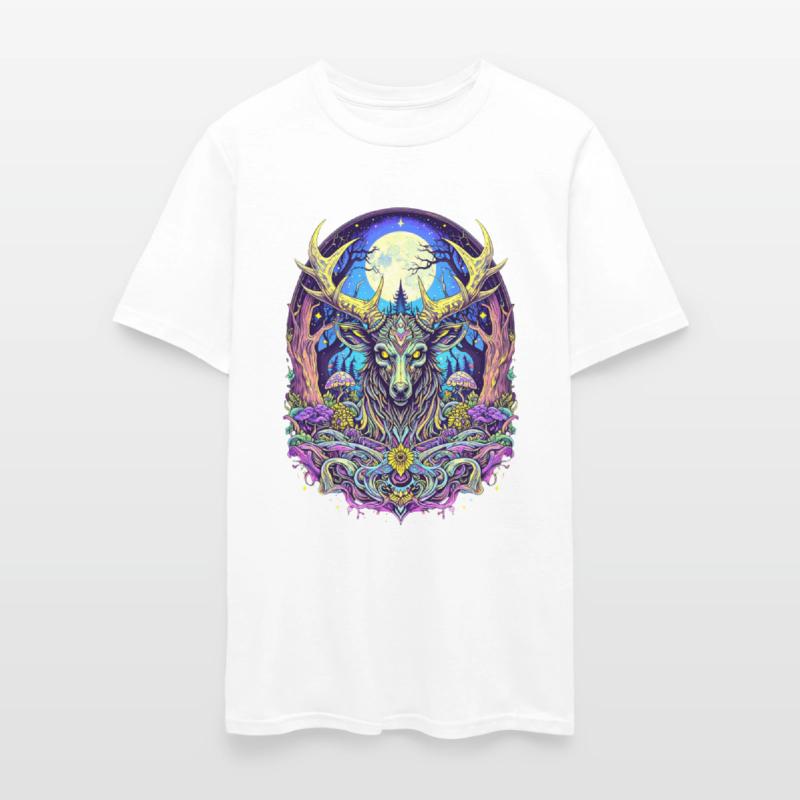 Psychedelic Forest Deer – Mystic Spirit Animal Art