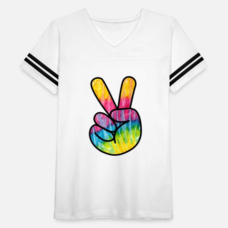 Psychedelic Peace Fingers Hand Sign