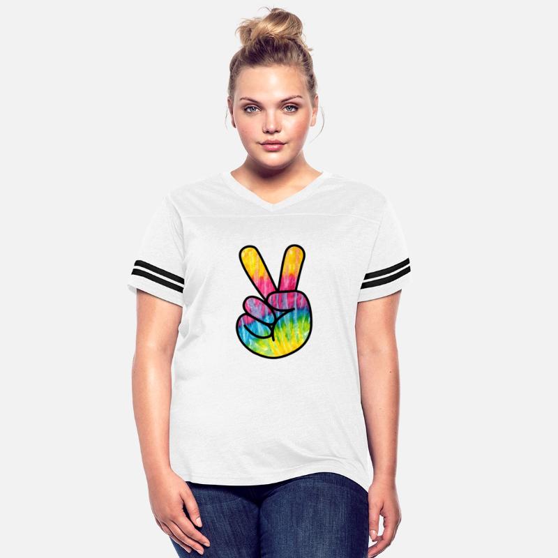 Psychedelic Peace Fingers Hand Sign