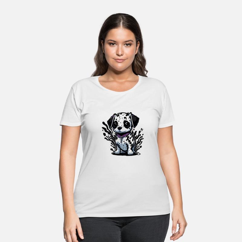 Purple Pup Parade: The Cute Dalmatian with a Pop o