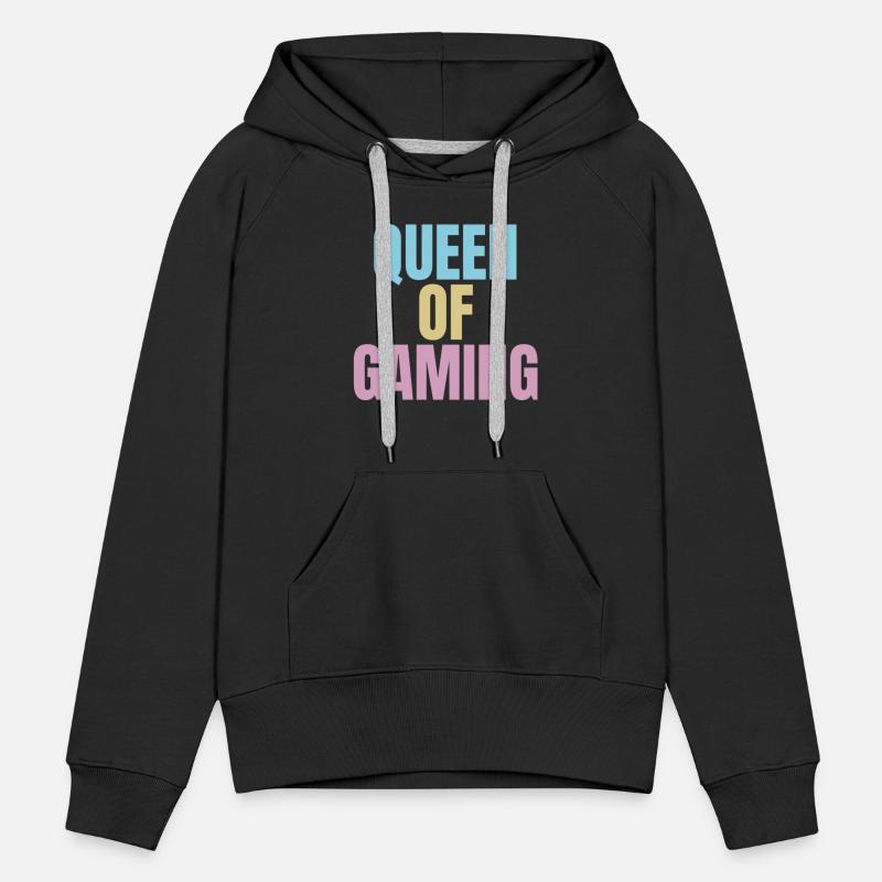 Queen of GAMING, colourful gaming slogan