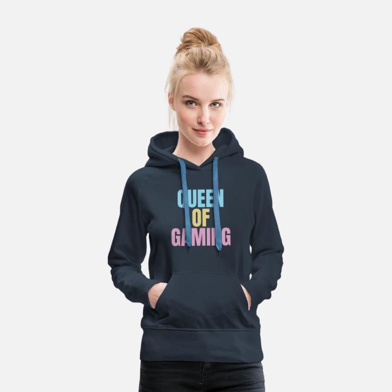 Queen of GAMING, colourful gaming slogan