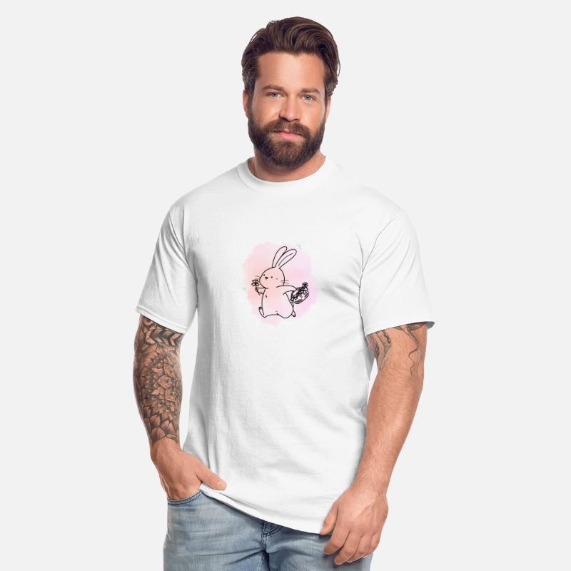 Rabbit Flower Unisex Heavy Cotton Tee