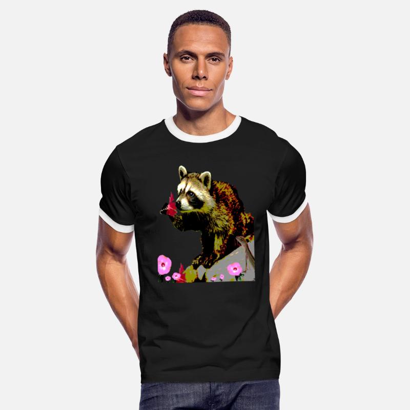 Racoon Stops and Smells the Flowers