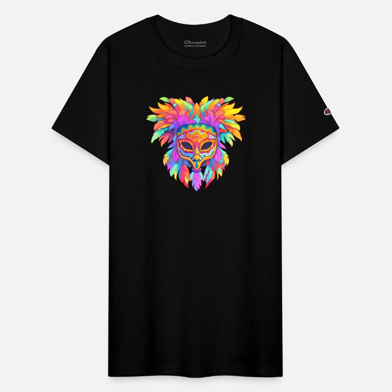 Rainbow Mardi Gras Mask