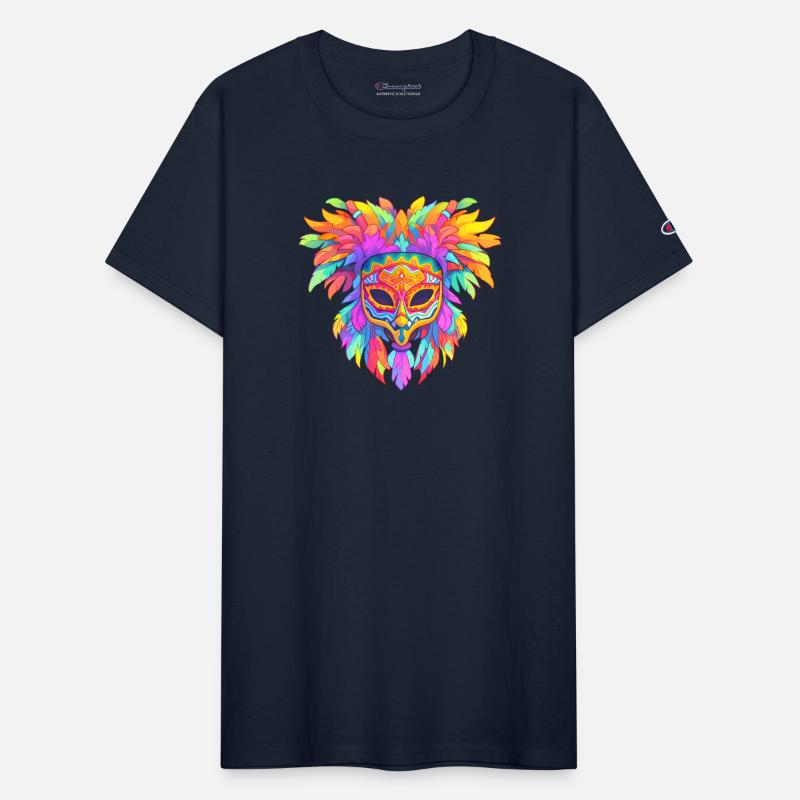 Rainbow Mardi Gras Mask