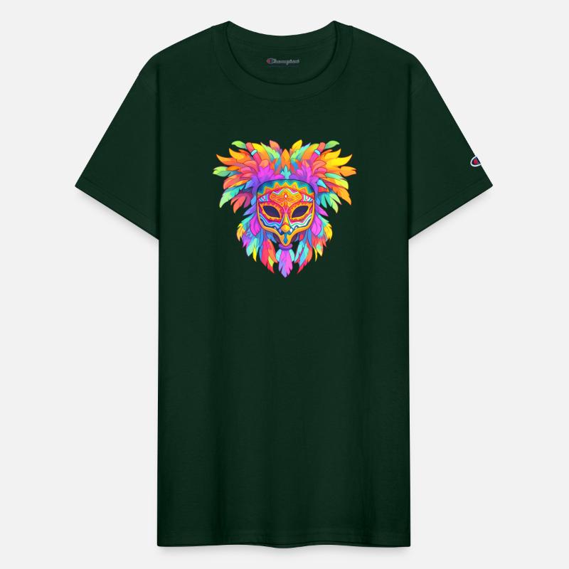 Rainbow Mardi Gras Mask