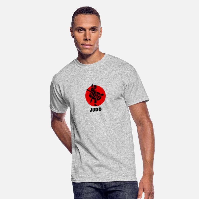 Red And Black Simple Karate T Shirt : judo