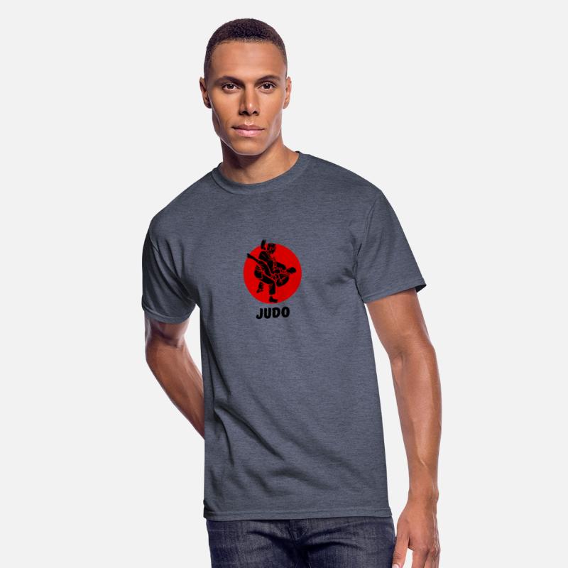 Red And Black Simple Karate T Shirt : judo