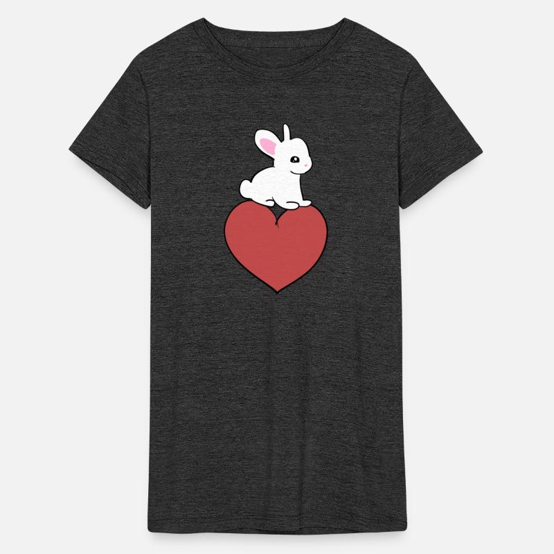 red heart animal love rabbit