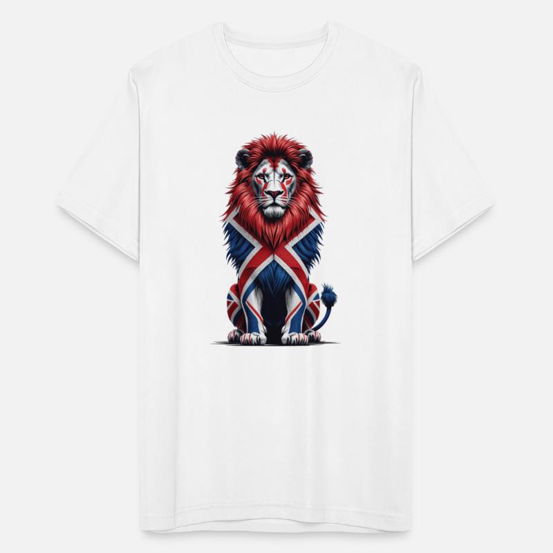 Regal Lion with Union Jack Mane