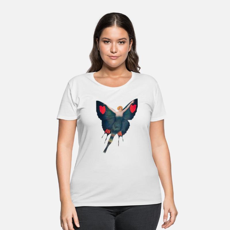 Retro Flapper Fairy with Red Hearts, Vintage