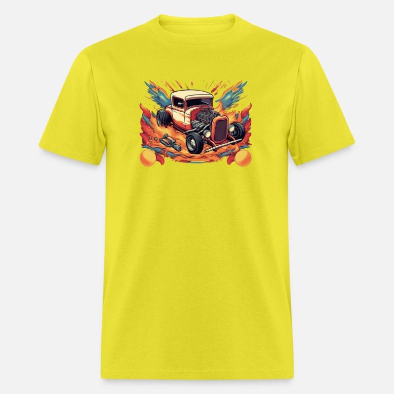 Retro Ford Rat Rod with Flames