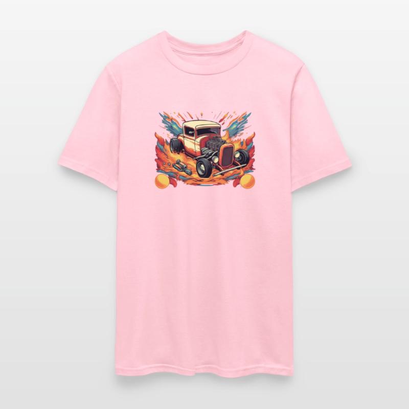 Retro Ford Rat Rod with Flames