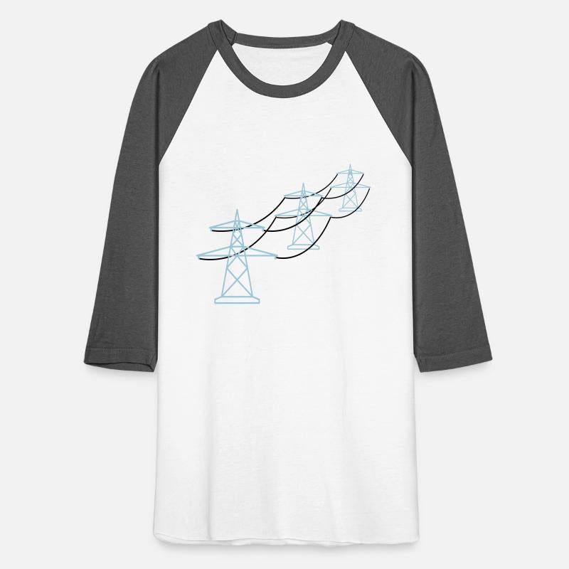 row pattern many line electricity mast power pole