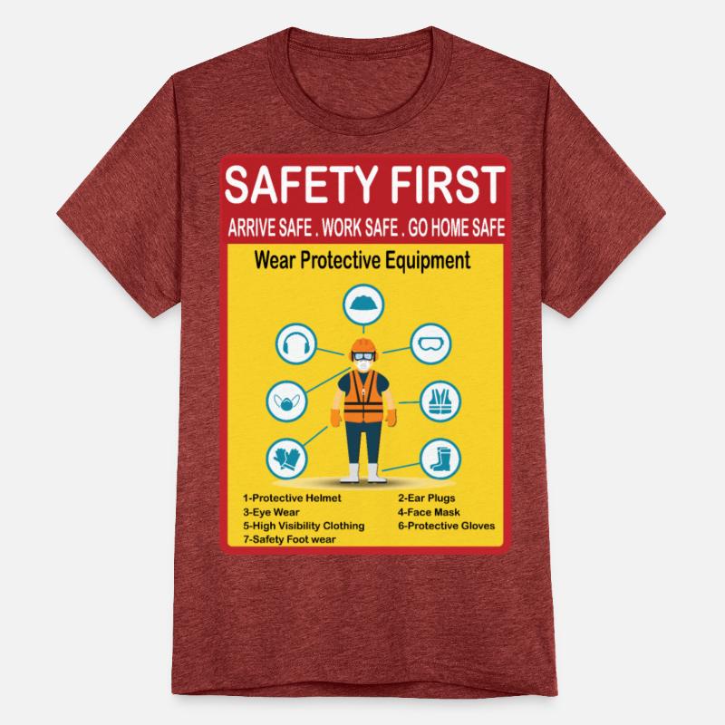 Safety First Slogan Electronic Safety Poster