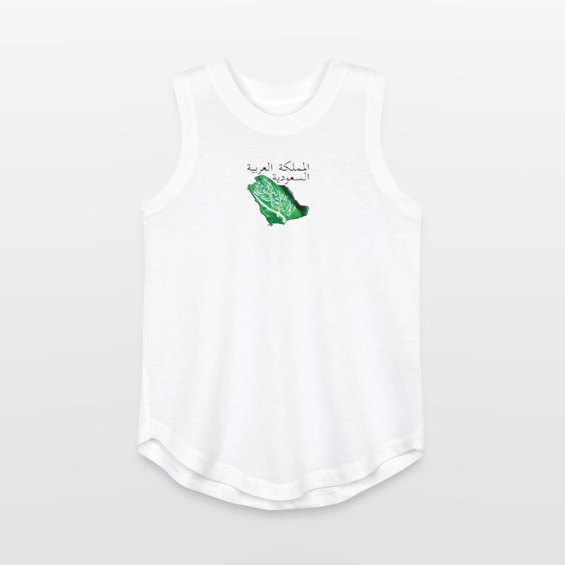 Saudi Arabia Flag in Saudi Arabia Map S-A