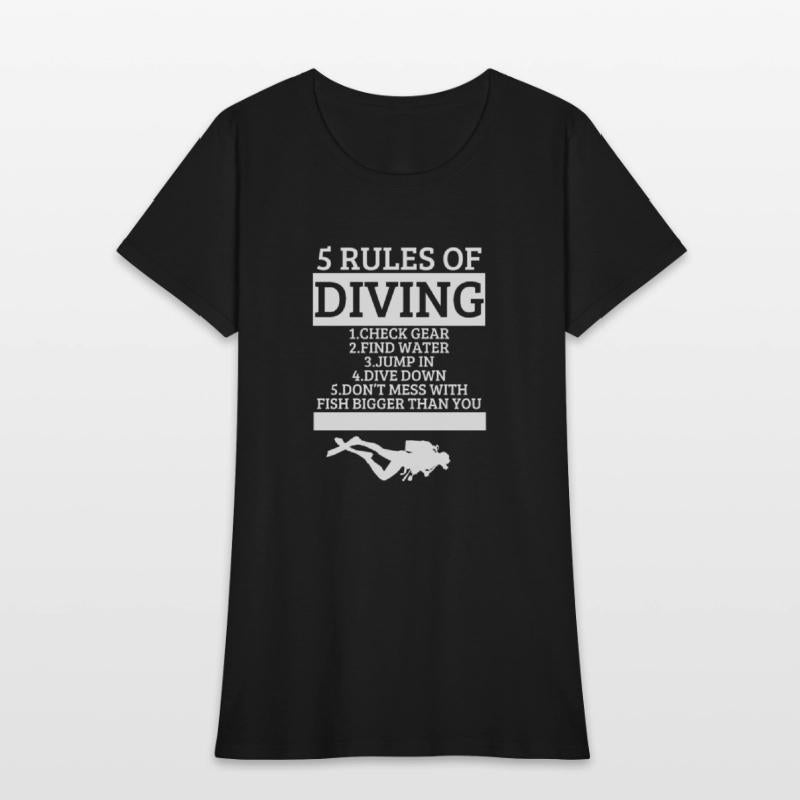 Scuba Diving 5 Rules Of Diving Funny Scuba Diver