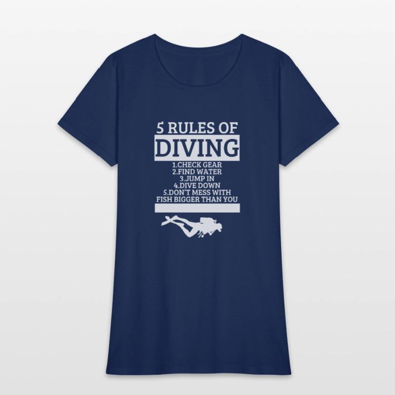 Scuba Diving 5 Rules Of Diving Funny Scuba Diver