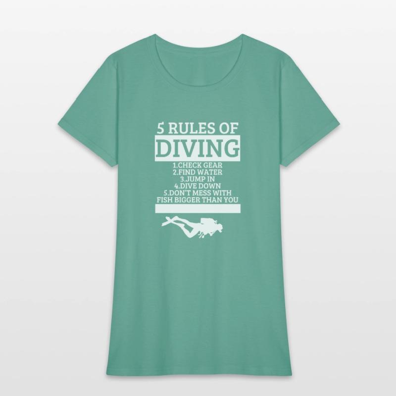 Scuba Diving 5 Rules Of Diving Funny Scuba Diver