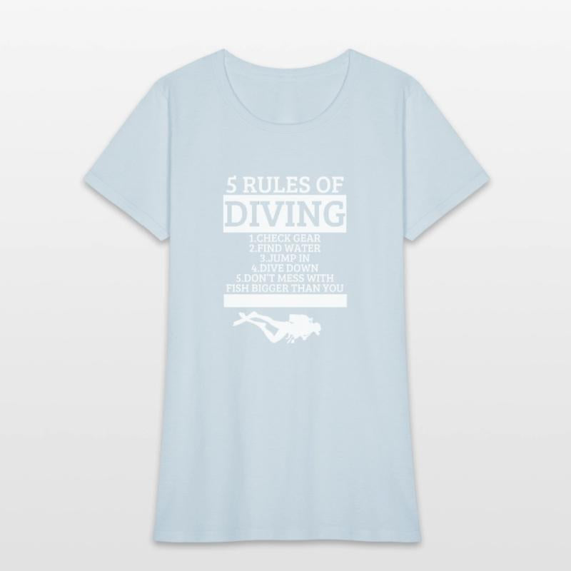 Scuba Diving 5 Rules Of Diving Funny Scuba Diver