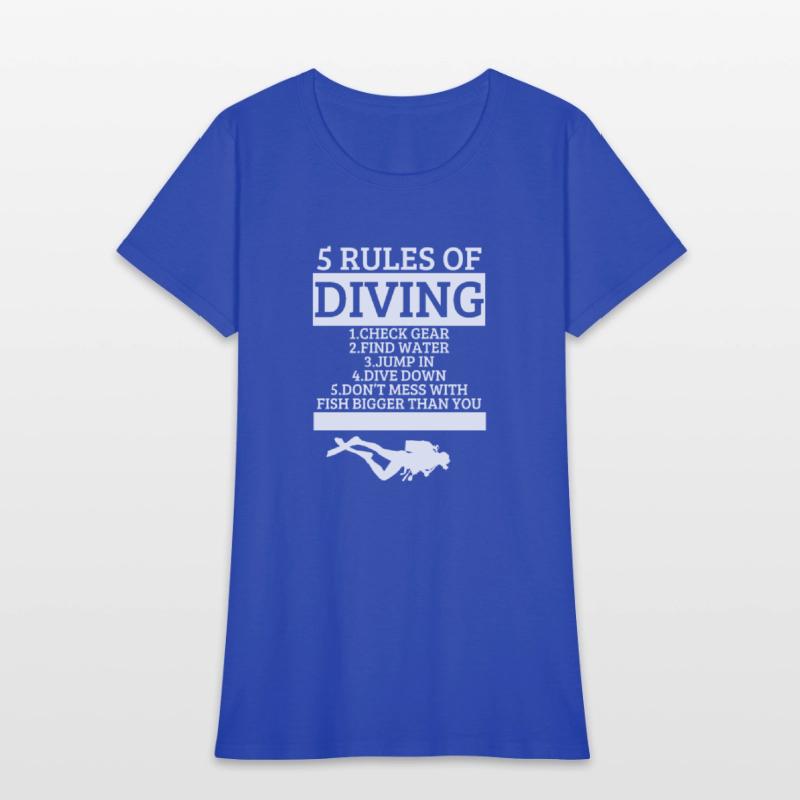 Scuba Diving 5 Rules Of Diving Funny Scuba Diver