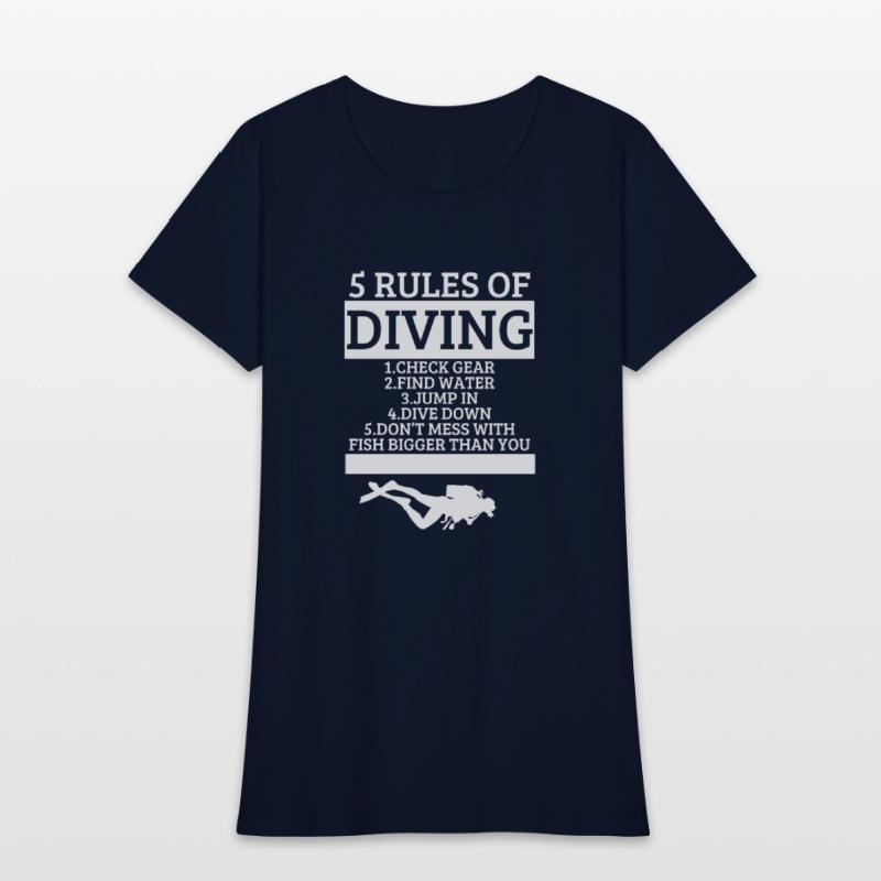 Scuba Diving 5 Rules Of Diving Funny Scuba Diver