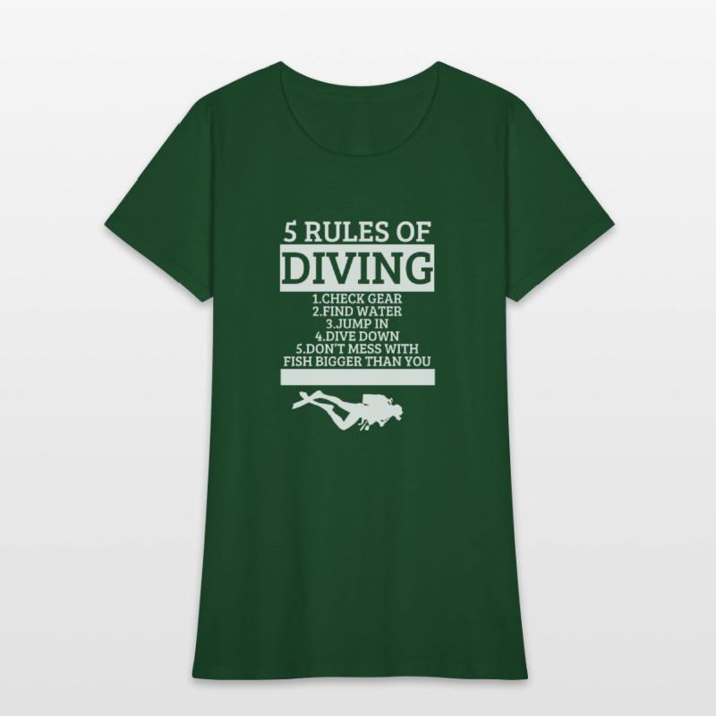 Scuba Diving 5 Rules Of Diving Funny Scuba Diver