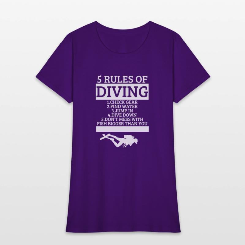 Scuba Diving 5 Rules Of Diving Funny Scuba Diver