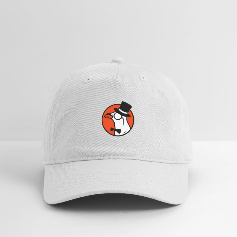 Sir bird top hat monocle glasses rich gentleman