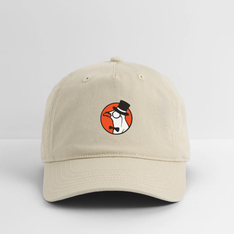 Sir bird top hat monocle glasses rich gentleman