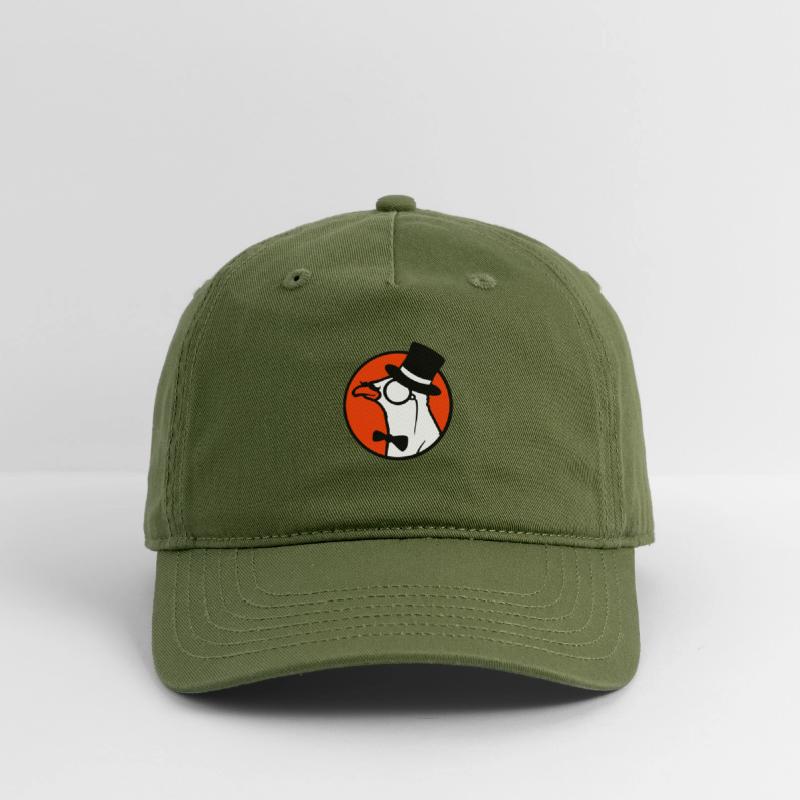 Sir bird top hat monocle glasses rich gentleman