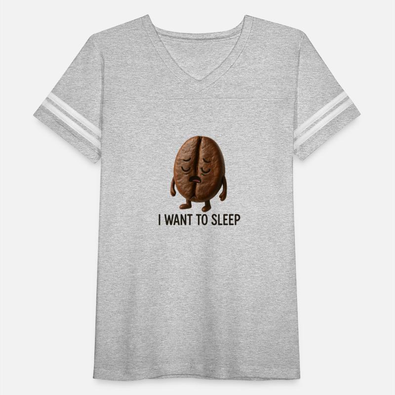 Sleepy Coffee Bean Funny Design
