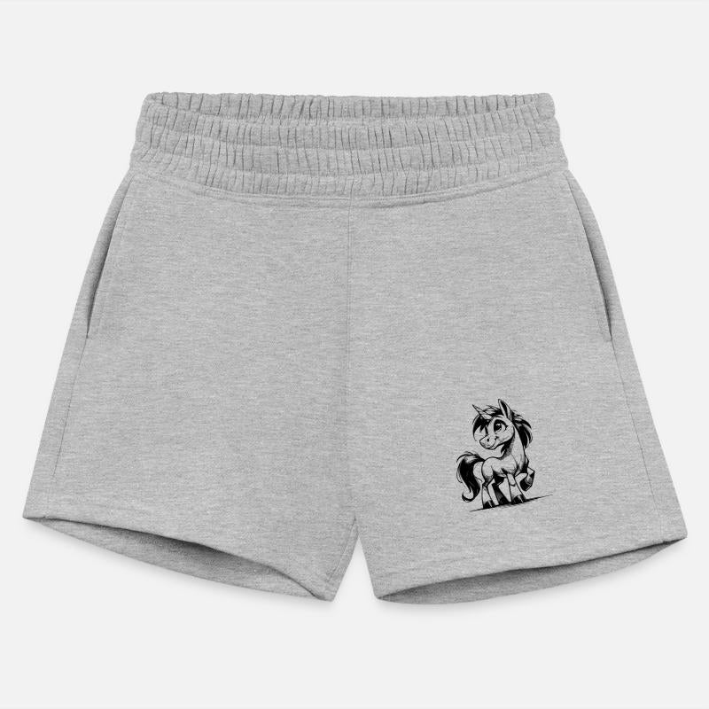 Smiling Fairy Tale Unicorn Pencil Sketch