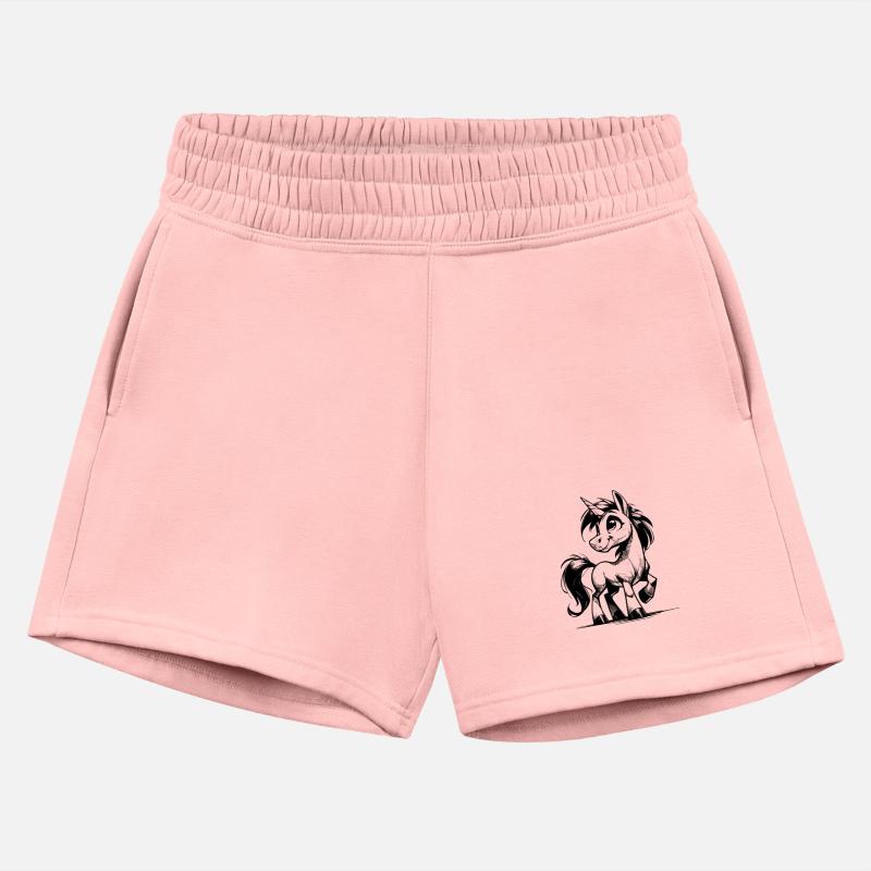 Smiling Fairy Tale Unicorn Pencil Sketch