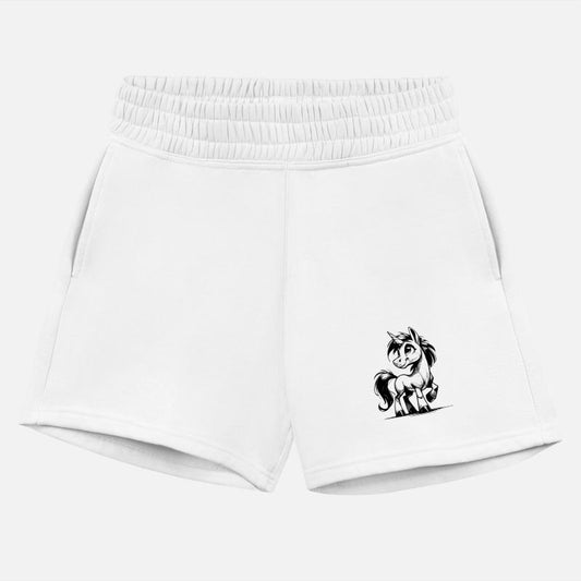 Smiling Fairy Tale Unicorn Pencil Sketch